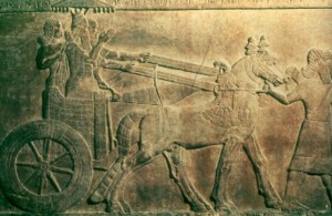 Tiglath-Pileser III in Chariot
