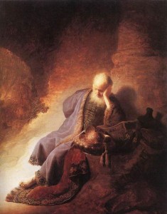 Prophet Jeremiah, Rembrandt