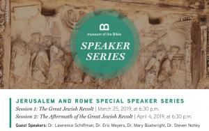 Jerusalem and Rome Special Speaker Series